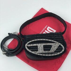 diesel d bag 1dr black crossbody